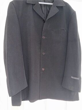 B.Men's Black Single-Breasted Blazer Vest
